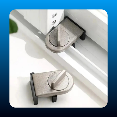 Heavy-Duty Aluminum Alloy Safety Locks for Sliding Doors & Windows