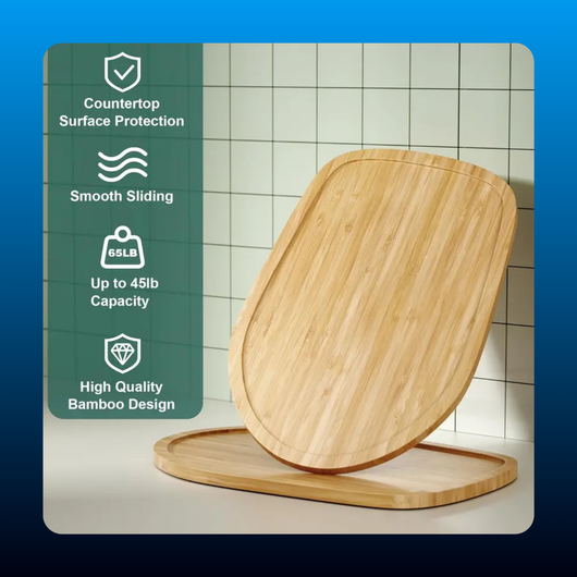 Bamboo Sliding Mat for Stand Mixers