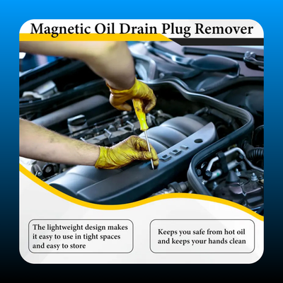 Heavy-Duty Magnetic Oil Drain Bolt Removal Tool