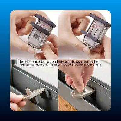 Heavy-Duty Aluminum Alloy Safety Locks for Sliding Doors & Windows
