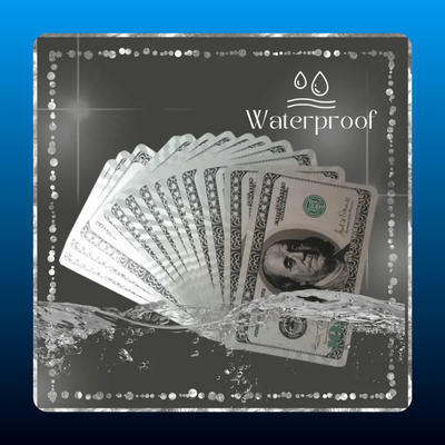 Waterproof Playing Cards, $100 Bill Design