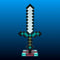 Pixel Craft Sword LED Lamp