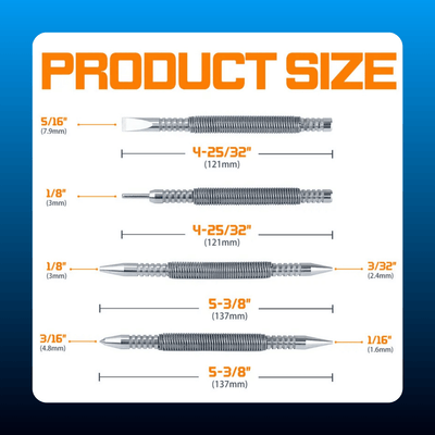 Professional 4-Piece Nail Setting Kit