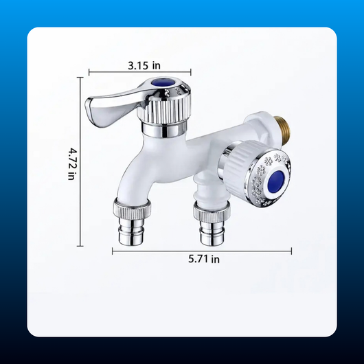 Dual-Outlet Garden Tap