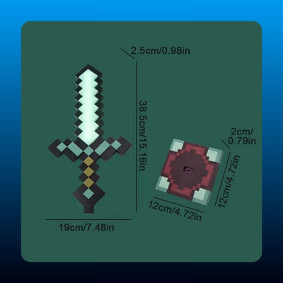 Pixel Craft Sword LED Lamp