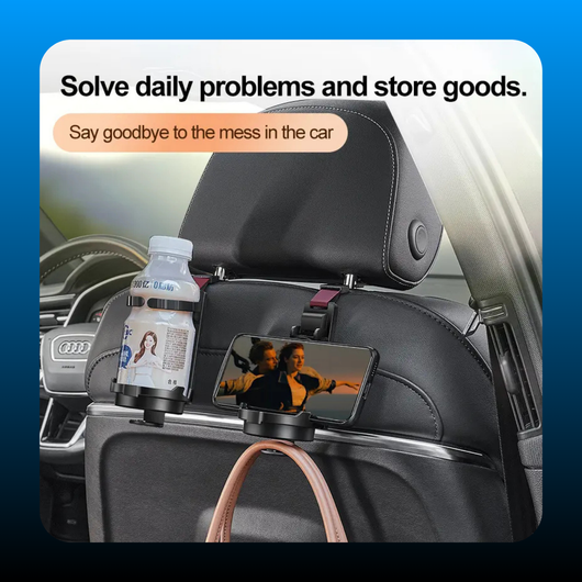Multi-Function Hook For Car Chair Back