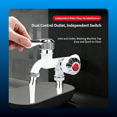 Dual-Outlet Garden Tap