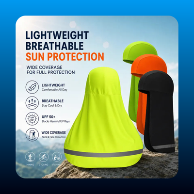 Hard Hat Sun Shade with Neck Flap (3 Pack)