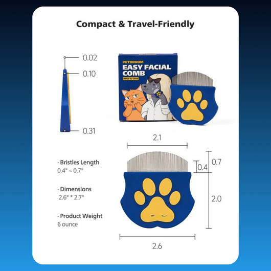 Facial Comb for Cats and Dogs