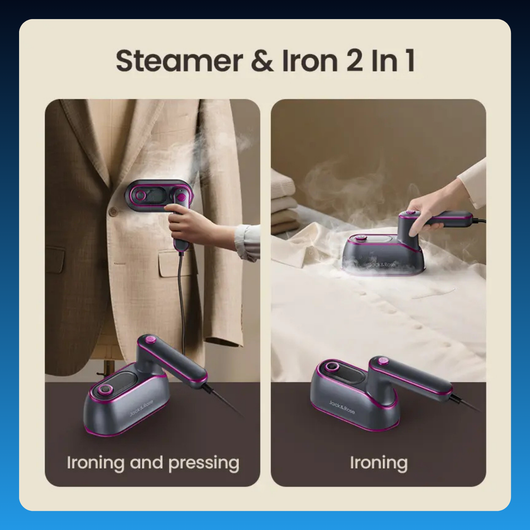 2-in-1 Steam Iron & Clothes Steamer