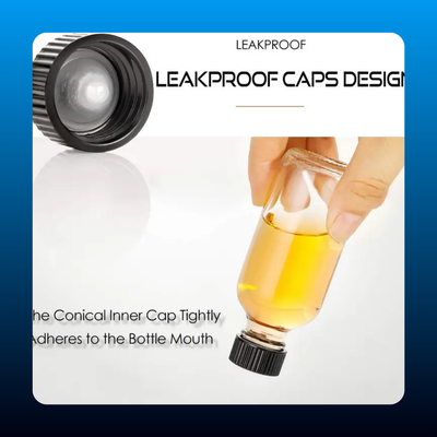 Clear Glass Bottles with Lids & 3 Stainless Steel Funnels