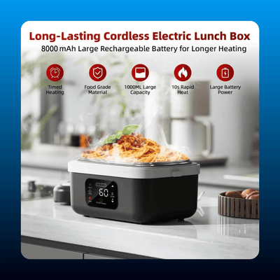 Cordless Self-Heating Electric Lunch Box