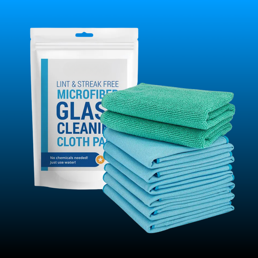 Microfiber Glass Cleaning Cloths (8 Pack)