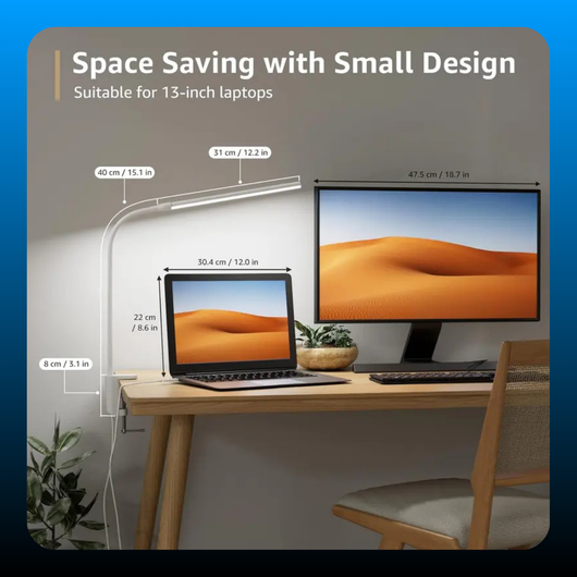 Clip-On LED Desk Lamp