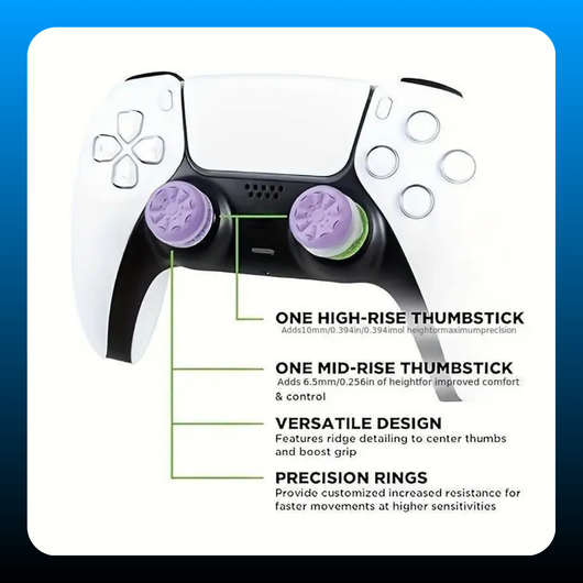 Precision Rings Thumbsticks Aim Boost Kit for Consoles (6 Pcs)