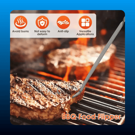 Stainless Steel BBQ Pigtail Food Flipper