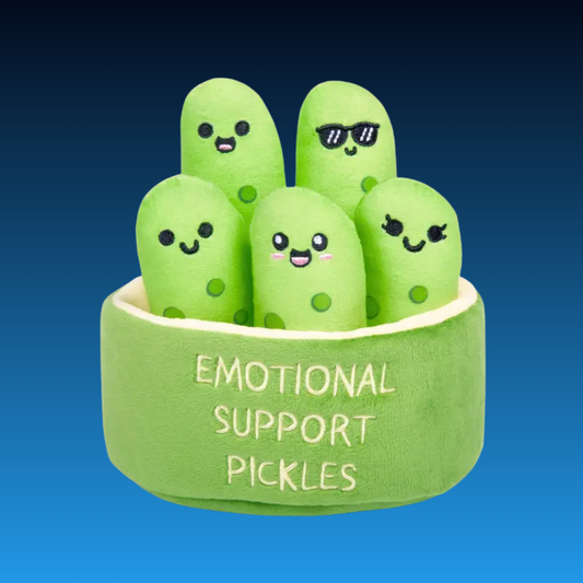 Emotional Support Pickle Plushies
