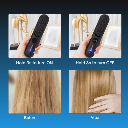 Portable Hair Straightener Brush