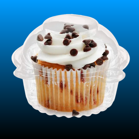 Individual Cupcake Containers with Lid (50 Pack)