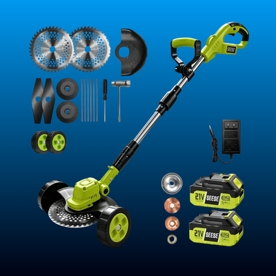 Cordless Weed Wacker with Wheels