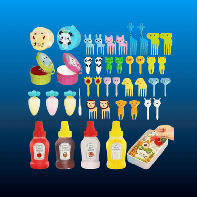42-Piece Kids Bento Lunch Accessories Set