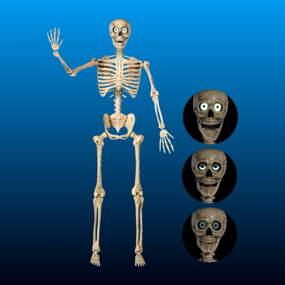 Animated Giant Skeleton with Light Up Eyes