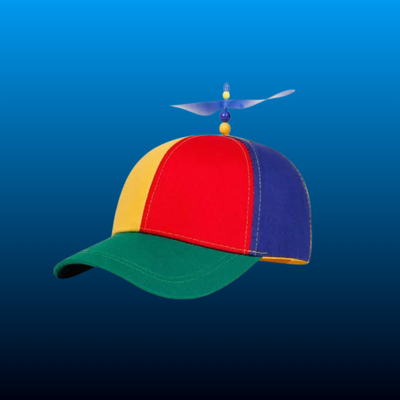 Rainbow Propeller Beanie Cap