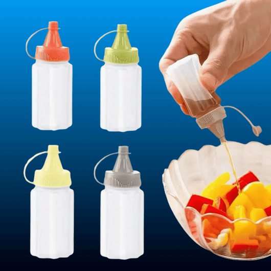Clear Seasoning Squeeze Bottles (4 Piece Set)