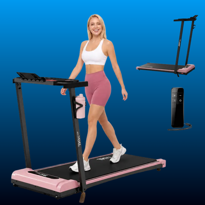 3-in-1 Folding Treadmill with Desk