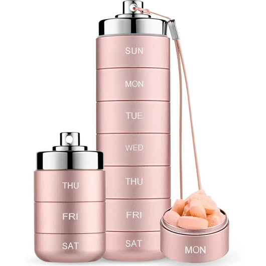 Metal Travel Pill Organizer