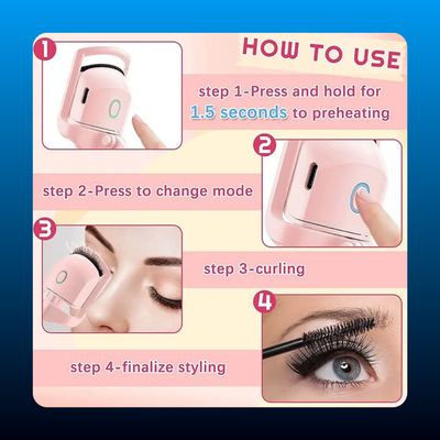 USB Rechargeable Heated Eyelash Curler