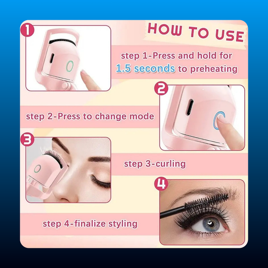USB Rechargeable Heated Eyelash Curler