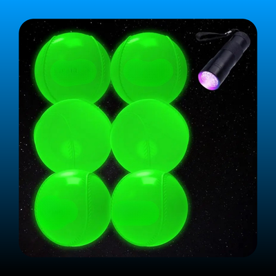 Glow In The Dark Plastic Baseball Set