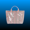 Waterproof PVC Striped Tote Bag