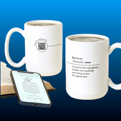 History Every Day Interactive QR Mug