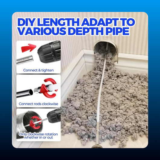 Dryer Vent Cleaning Kit, 30 Feet