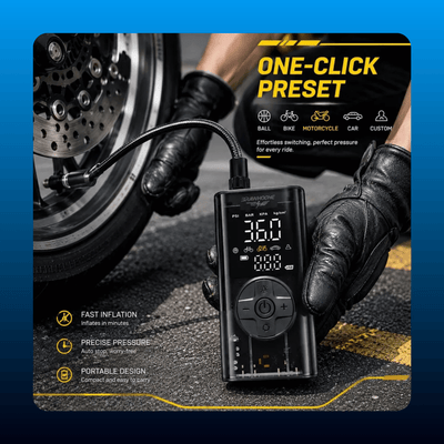 Portable Wireless Tire Inflator with Digital Gauge