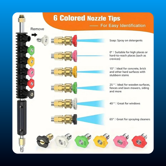 10pcs Pressure Washer Extension Wand Set