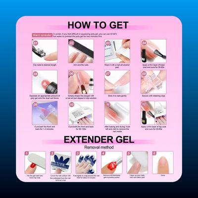 Professional Poly Gel Nail Kit