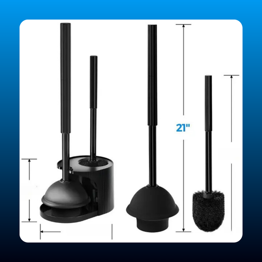2 in 1 Toilet Plunger and Brush Set