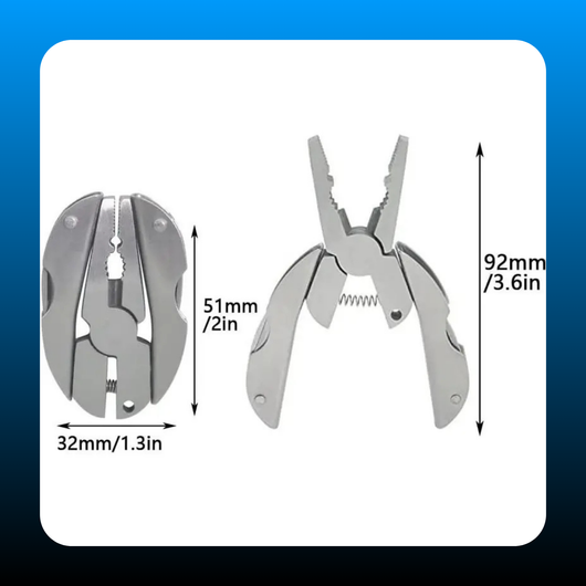 Stainless 9-in-1 Multi-Tool Keychain Kit