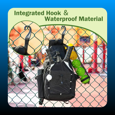 Backpack With Integrated Hook Crossbody Satchel