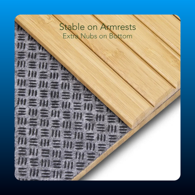 Bamboo Couch Arm Tray Organizer
