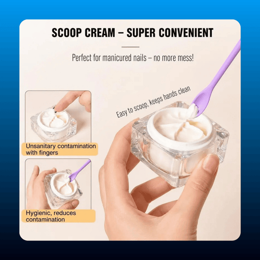 Silicone Makeup Spatula and Cosmetic Scoop