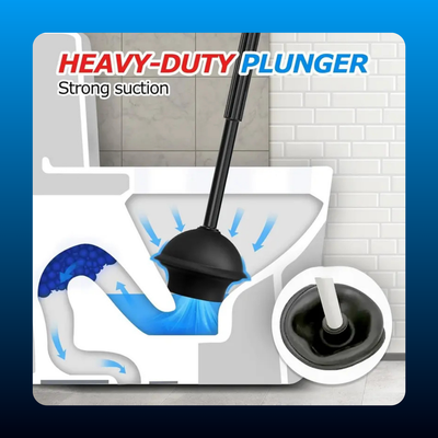 2 in 1 Toilet Plunger and Brush Set