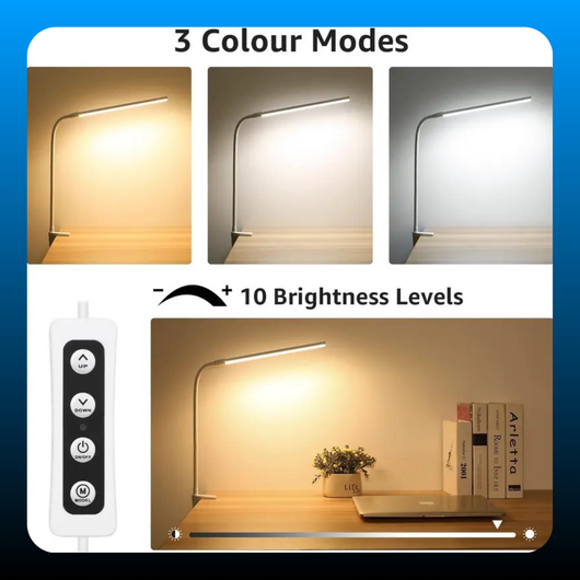 Clip-On LED Desk Lamp