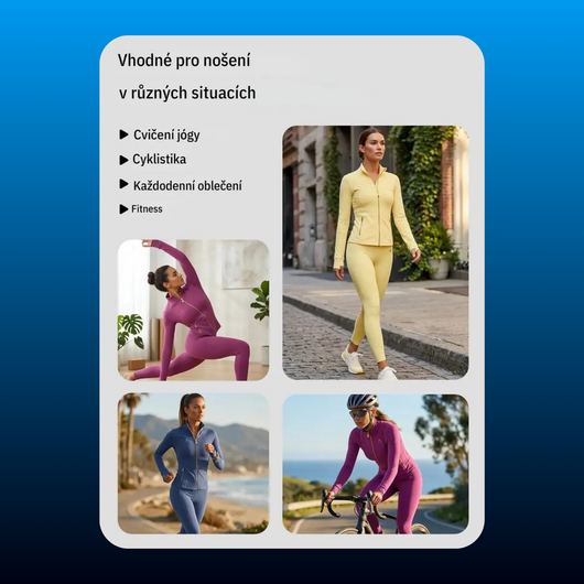Brushed Zip Jacket Activewear Set