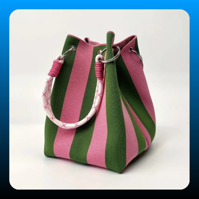Boho Woven Bucket Bag