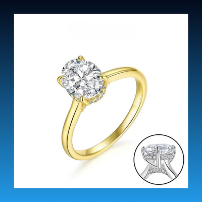Lab Diamond VVS Moissanite Ring