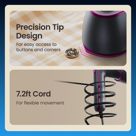 2-in-1 Steam Iron & Clothes Steamer